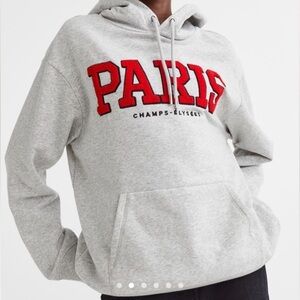 H&M Gray Paris Champs-Élysées Hoodie